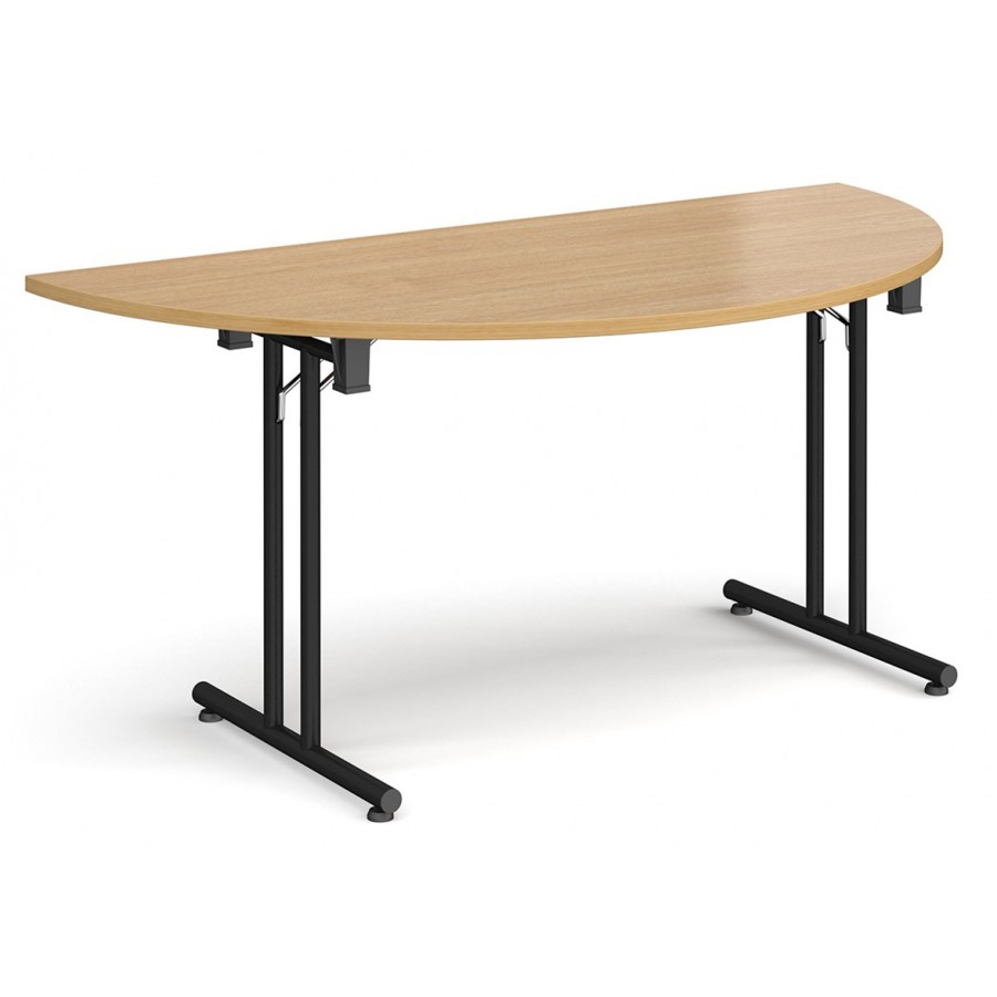 Deco Folding Leg Semi-Circular Meeting Room Table